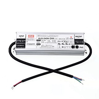 HLG-240H-24A MEAN WELL 240W 10A 24V Constant Voltage + Constant LED Driver - HLG-240H-24A|STEPPERONLINE